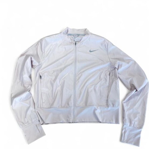 Nike white and pink windbreaker jacket, size S