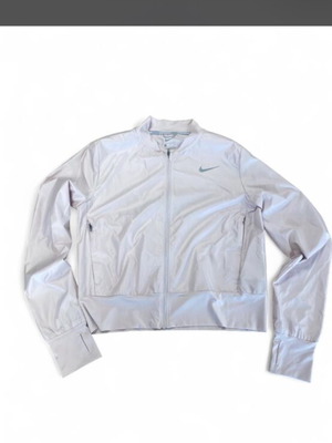 Nike white and pink windbreaker jacket, size S