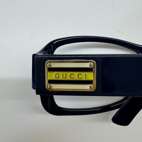 Gucci women's eyeglass frame used, dark blue