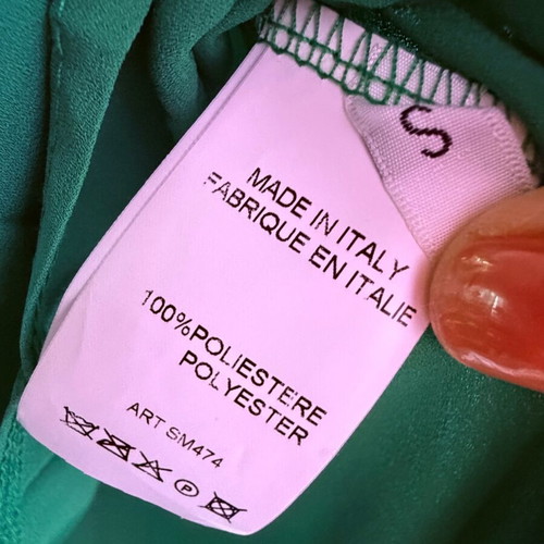 Saverini shirt like new, emerald green, size S, made in Italy