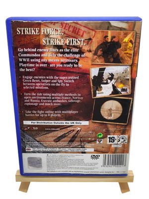 Commandos Strike Force PS2 game used, Complete In Box