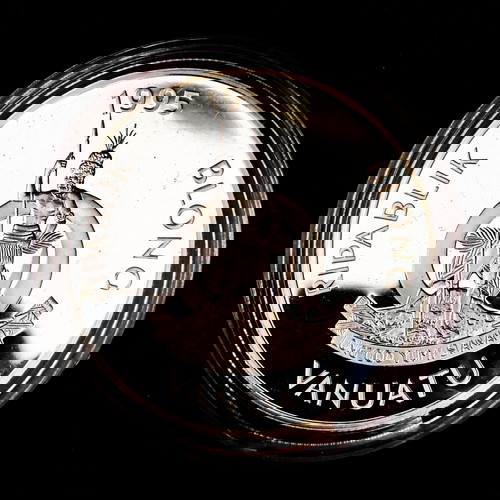 Μεγάλο ασημένιο νόμισμα 1995 Vanuatu Lady of the Century σαν καινούργιο