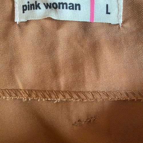 Midi skirt Pink Woman like new, summer with buttons