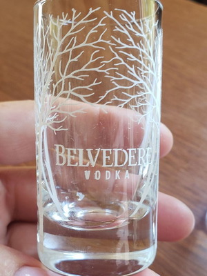 Belvedere shot glasses new, set of 2