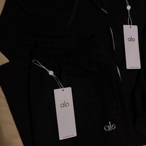 Alo Yoga unisex tracksuit set new, black, size XL
