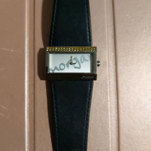 Morgan women's watch used with rhinestones, battery needed