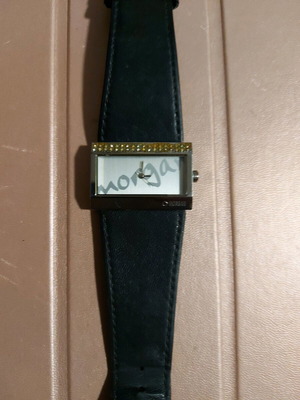 Morgan women's watch used with rhinestones, battery needed
