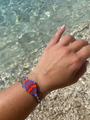 Macrame bracelet colorful made to order