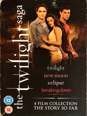 The Twilight Saga DVD 4 Film Collection used, English subtitles