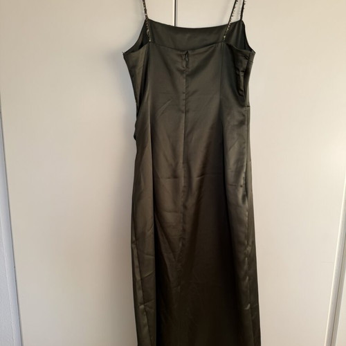 Zara khaki dress medium size like new