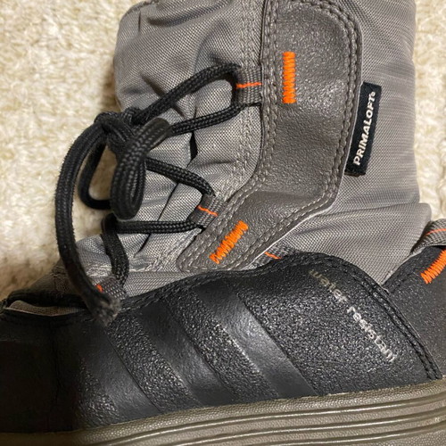 Adidas waterproof boots used, size 30, black and grey