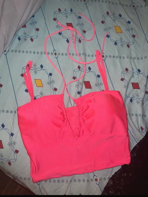 Pink fluorescent top like new, one size