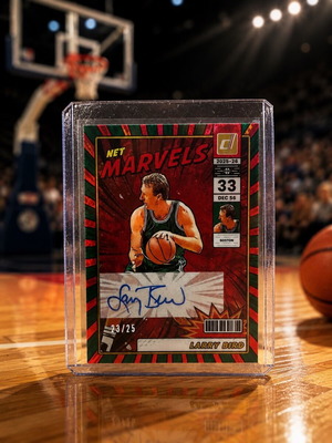 Larry Bird Net Marvels Auto /25, new, authentic