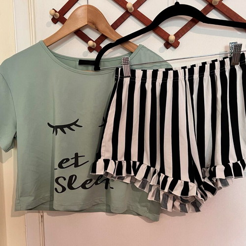 Shein pajamas used, summer set, size XS, multicolor
