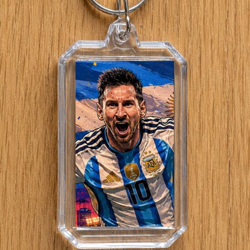 Acrylic Keychain Inspired by Lionel Messi 2026 World Cup Moments new
