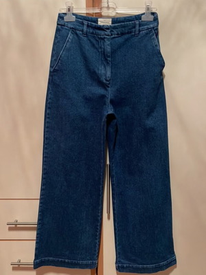Sezane Jean wide high-waisted blue size M like new