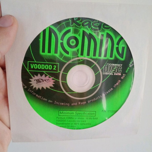 Rage Incoming Voodoo 2 PC game used, simple case