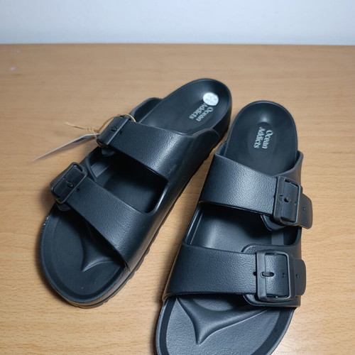 Ocean Addicts men's double buckle sandals black size 44