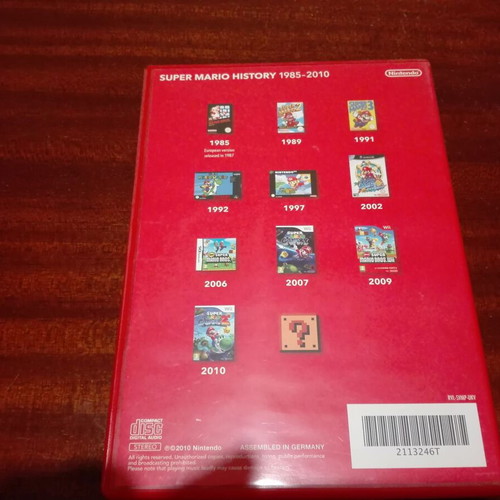 Super Mario History 1985-2010 CD like new with booklet