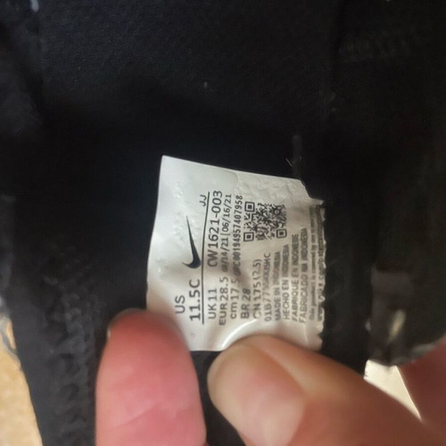 Nike kids sneakers size 28.5 like new, black summer shoes