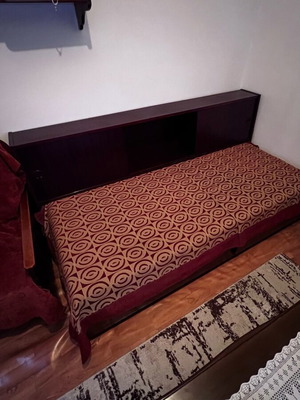 Traditional handmade sofa bed used with storage space and 2 drawers