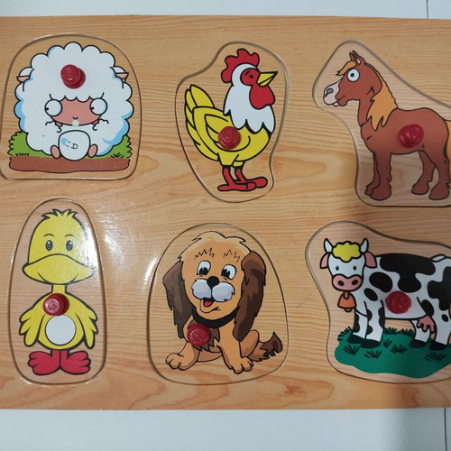 Wooden baby puzzle like new