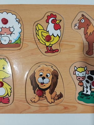 Wooden baby puzzle like new