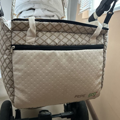 Baby stroller 3 in 1 used with winter and summer carrycots and car seat