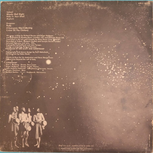 Supertramp Crime of the Century LP used, rock