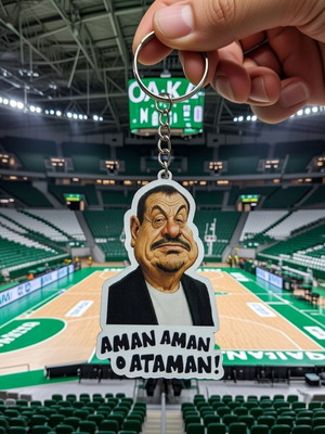 Μπρελόκ με καρικατούρα Αταμάν καινούργιο, plexiglass
