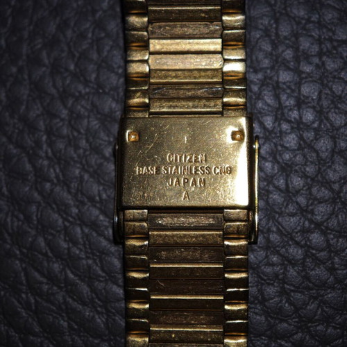 Citizen Vintage 1985 Ana-Digi watch used, gold-plated
