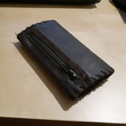 Handmade leather tobacco case like new