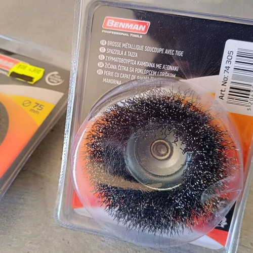 Benman wire cup brushes set of 2 new for drill