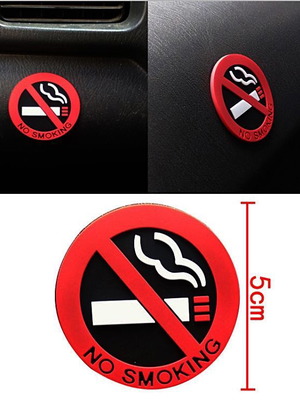 No Smoking Car Sticker new, adhesive for vehicle