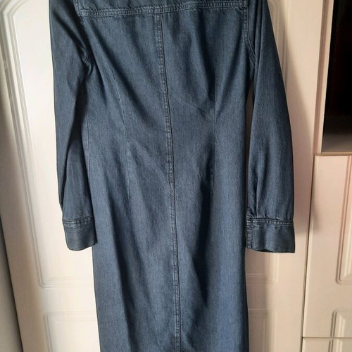 Zara denim dress like new, long-sleeve, blue