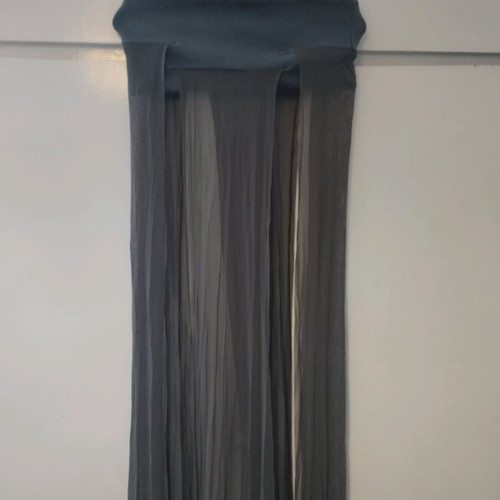 Ioanna Kourbela neck scarf with long fabrics like new, gray