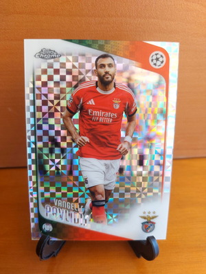 2025-26 Topps Chrome UEFA UCC Benfica Vaggelis Pavlidis Refractor card new