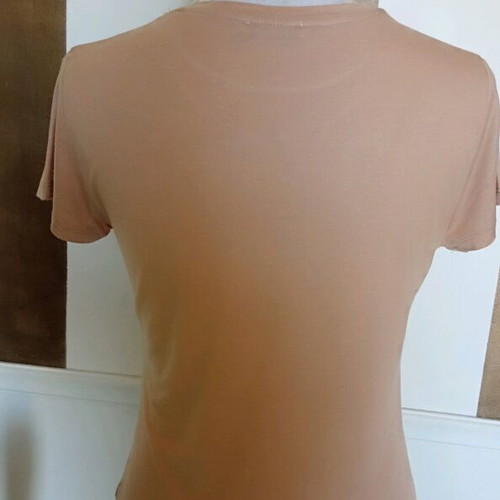 Zara beige T-shirt cotton fitted like new size M