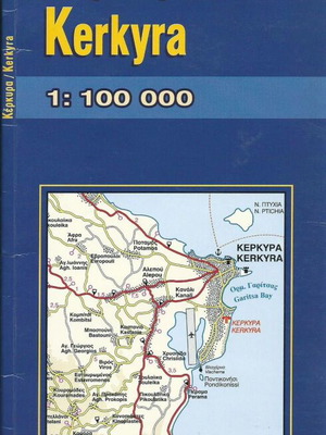 Kerkyra map used, scale 1:60,000