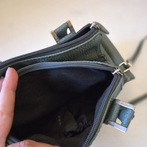 Kem handbag like new, petrol blue and green
