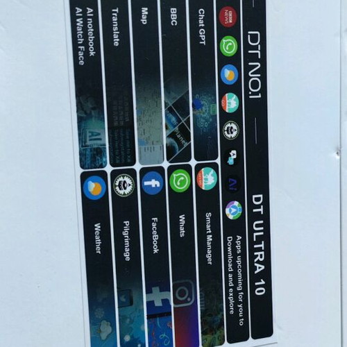 Smart watch DT No1 Ultra 10 new with extra magnetic strap