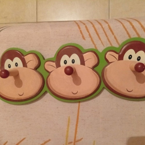 Children's wooden hanger used