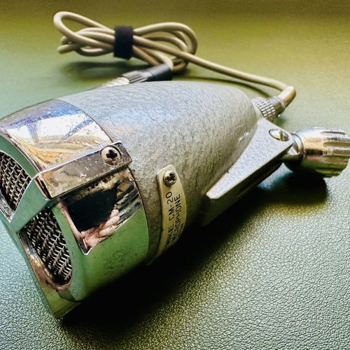 Vintage HI-MIKE CM-20 Crystal Microphone used, Japan 1950-1960