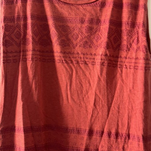 Pull & Bear top no S, new, open sides, brick red