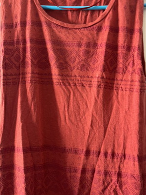 Pull & Bear top no S, new, open sides, brick red