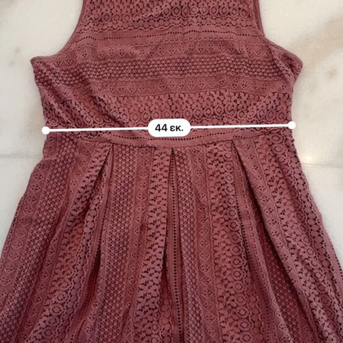 Vero Moda Dusty Rose Lace Sleeveless Dress XL like new