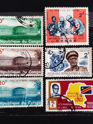 Congo stamps 1964-1970 like new, set of 6