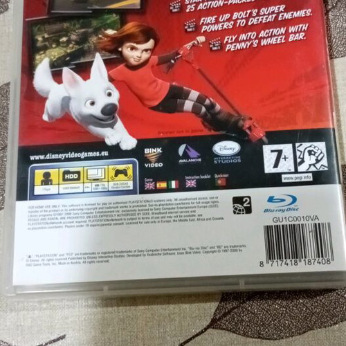Disney BOLT PS3 video game used, in very good condition