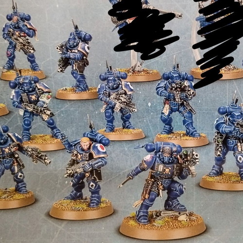Warhammer 40k Infiltrators and Lieutenant in Phobos Armor new, set of 11