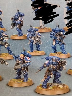 Warhammer 40k Infiltrators και Lieutenant σε Phobos Armor καινούργια, σετ 11